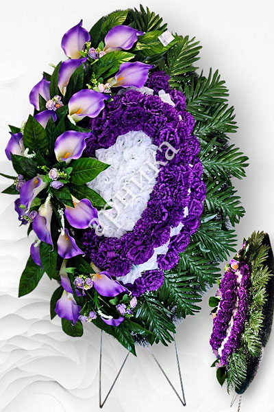 Ритуальные корзины - купить в Москве корзину с цветами на похороны
